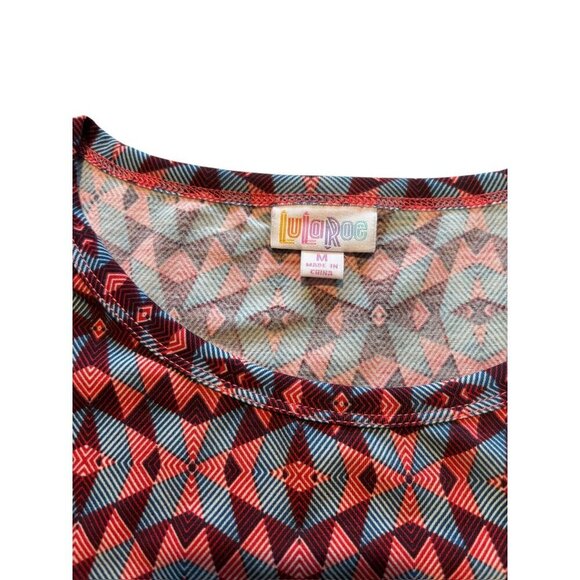 LuLaRoe Julia Women’s Red & Navy Blue Dress - Picture 6 of 9